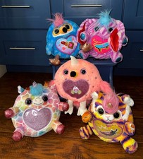 Fun Rainbocorns 11" Plush Toy Lot of 5 w. Sequins Toucan Tiger Flamingo Elephant