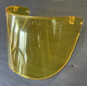 VTG PAULSON USA FF-6 Snap On Flat Flip Motorcycle Helmet Shield Visor Yellow