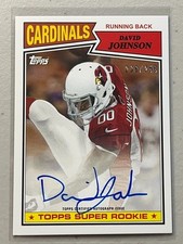 David Johnson 2015 Topps 236 /250 1987 Rookie Auto RC On Card Autograph #87A-DJO. rookie card picture