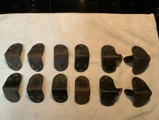 Antique Steamer Trunk Slat Clamp (8) And Corner (4) Hardware.