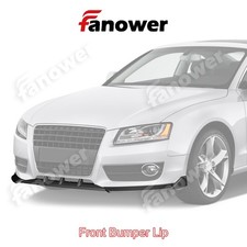Matte Black Front Bumper Lip Spoiler Splitter For Audi A5quattro Stp 2008-2012