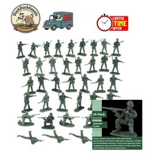 Classic Set of 36 Green Army Toy Soldiers - Perfect for Imaginative Play