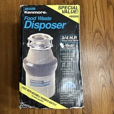 NEW Vintage 1996 Kenmore Food Waste Disposer 60509 3/4 HP Discontinued Sears OEM