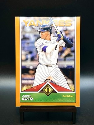 2024 Topps Transcendent Icons #100 Juan Soto ORANGE REFRACTOR /25 SSP Yankees