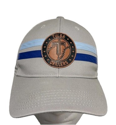 Tulsa Drillers SnapBack Hat Cap Two Stripe Patch Discover Jenks 