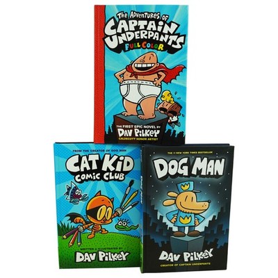 Dav Pilkey's Hero Collection 3 Books Boxed Set - Ages 9-12