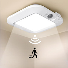 Battery Operated Ceiling Light, Motion Sensor Light Indoor, Motion Activated for