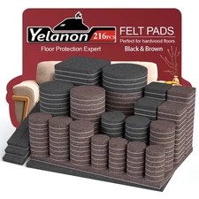 Premium Felt Furniture Pads - 216 Pcs for Hardwood Floor Protection