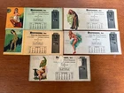 5 Vintage Pin-Up Month Calanders, Earl Moran, 1947-48, Coca Cola