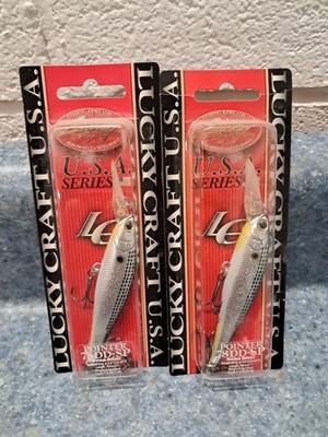 2 LUCKY CRAFT Pointer 78DD OGs 3/8oz 78mm Luckycraft Suspending Jerkbait Rare!