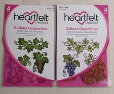 BRAND NEW Heartfelt Creations Stamps and Dies Sets- Italiana Grapevines