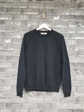 Pringle of Scotland Navy Waffle Knit Jumper Mens UK L Cotton Crew Neck