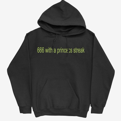 Charli XCX 666 With A Princess Streak Hoodie Charlie SMALL New