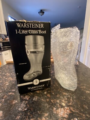 Warsteiner Das Boot Beer Mug Stein 1 Liter 9.5  Octoberfest Germany