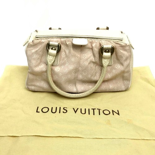 LOUIS VUITTON Monogram Mini-Lin Trapeze PM Hand Bag Cotton linen/Leather M40062 - Picture 11 of 12
