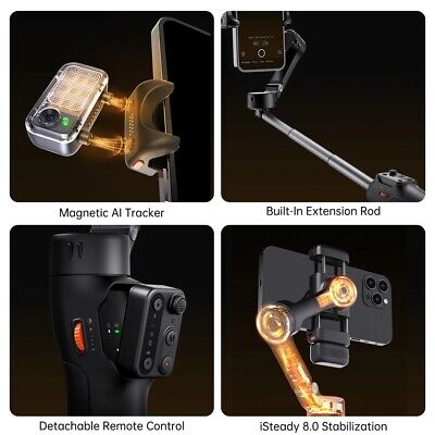 Hohem iSteady V3 Phone Gimbal Stabilizer AI Tracker for iPhone 15 14 13 Pro Max Hohem iSteady V3 Phone Gimbal Stabilizer AI Tracker for iPhone 15 14 13 Pro Max