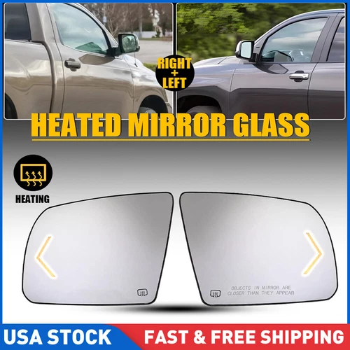 For Toyota Sequoia 2008-2017 Tundra 2007-2021 Mirror Glass Heated Left Right