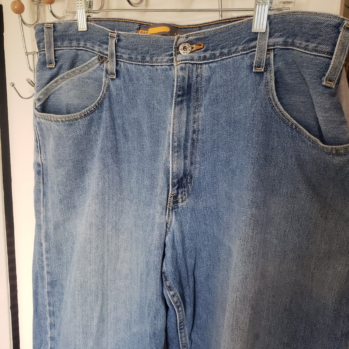 Levis SilverTab Baggy Jeans Men 36x32 Blue Vintage 90s Distress