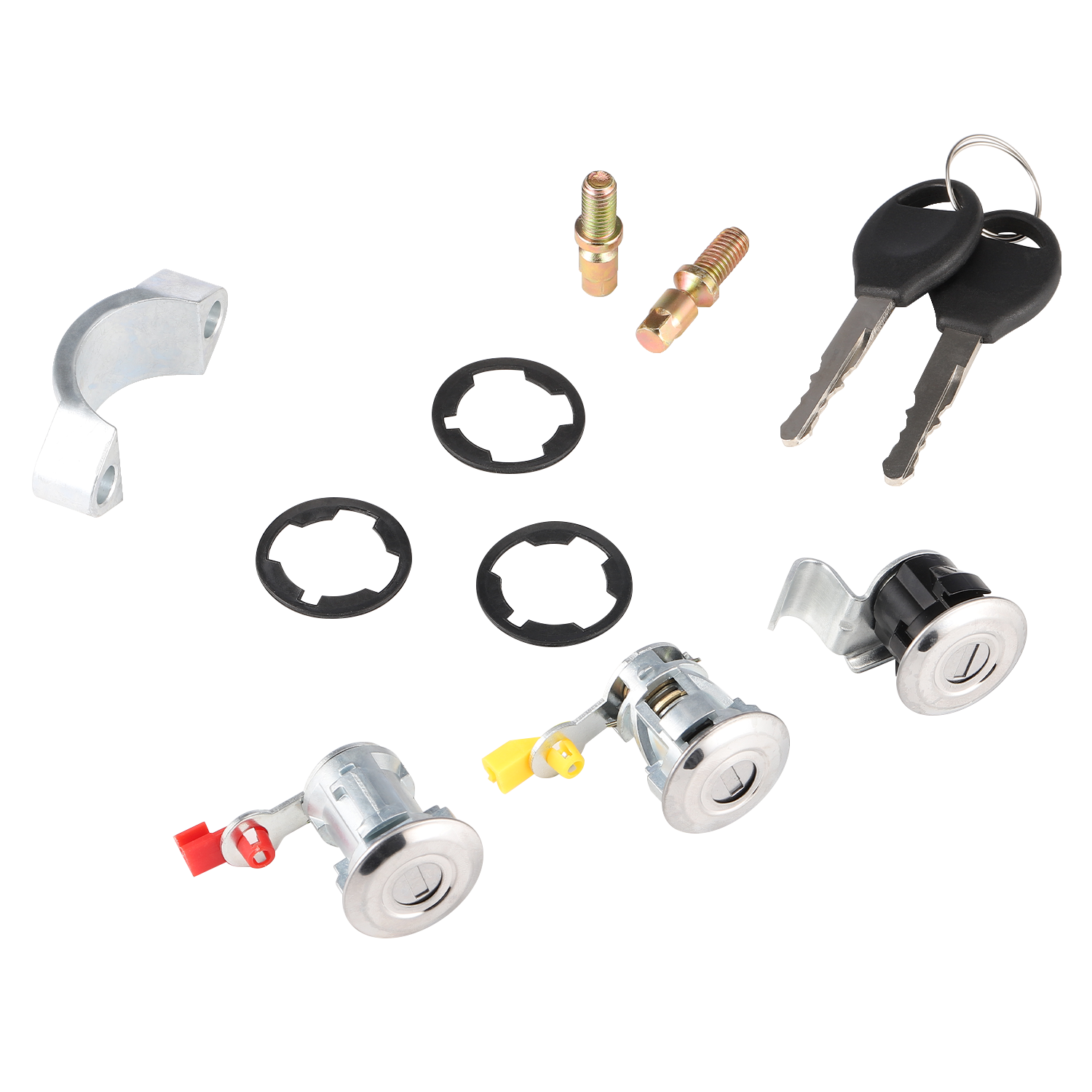 Kit 3 Serrures De Porte + Barillet De Contact + 2 Clés Pour Nissan Navara D22 1997-2006