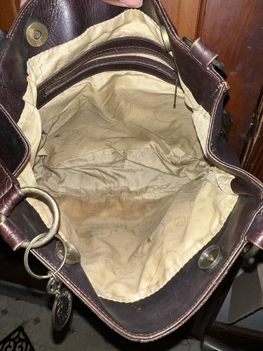 American Angel Purse Vintage Handbag Colombian Leather Brown Shoulder - Picture 9 of 11