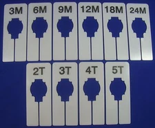 Infant / Toddler Clothing RackRectangular Size Dividers Set Round Hanger Retail