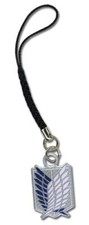 Attack On Titan Survey Corps Metal Cell Phone Charm Anime Licensed NEW