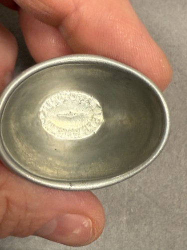 Vintage Lavoptik Eyewash Co. Silver Aluminum Collectible Eye Wash Cup 2338 - Picture 2 of 3