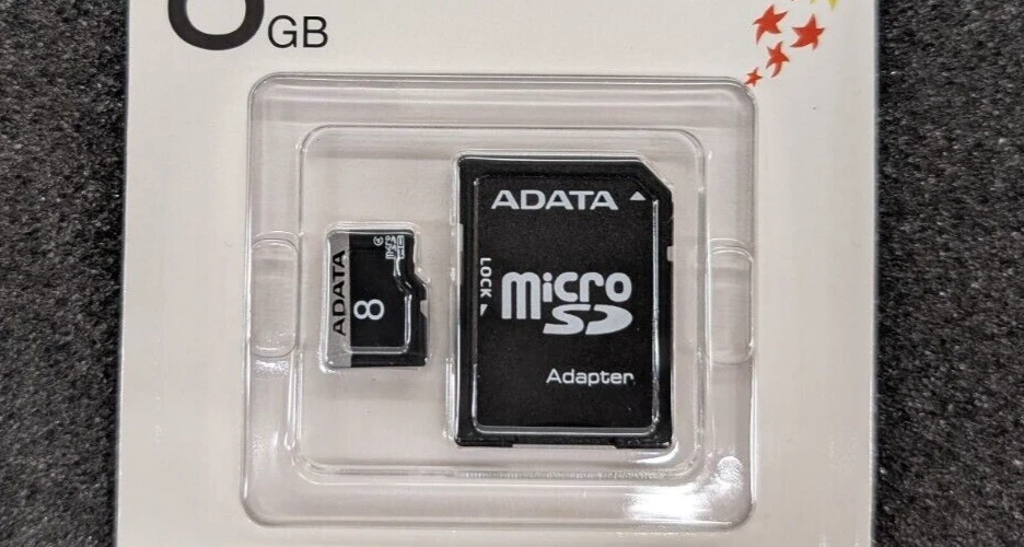 New, Adata, AUSDH8GCL4-RA1, 8GB MICRO SDHC CARD W/ ADAPTER - Image 2 of 4