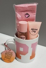 Victoria Secret PINK Warm  Cozy GIFT SET MUG Lotion Mist Socks