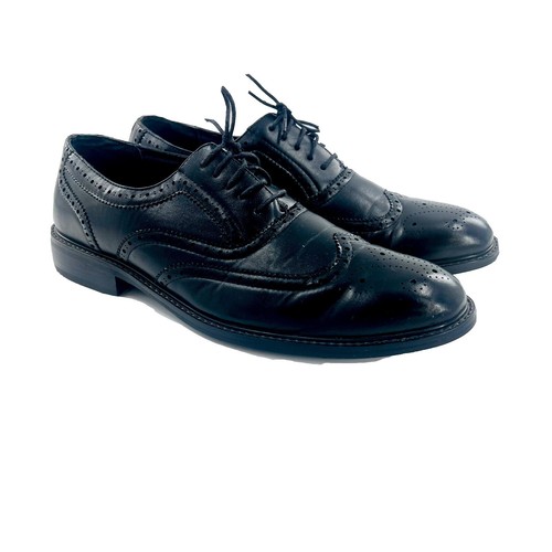 ALDO Mens Lace Up Wingtip Oxford Dress Shoes, Brown Leather 