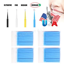 Regular Tips 400 Micro Brush Applicator Tips Microbrush Dental High Quality