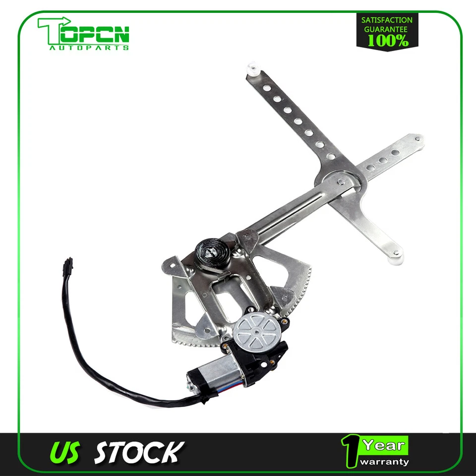 Regulador de ventana eléctrica para Chevy GMC Yukon Cadillac Escalade delantero derecho con motor Foto 2 de 4