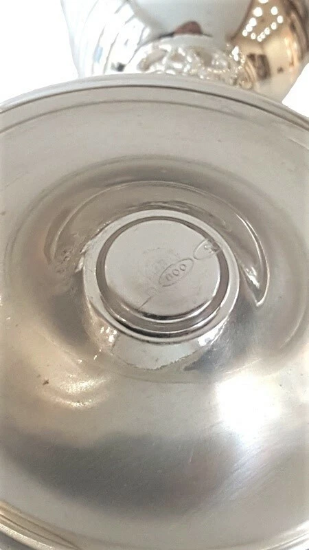 Stancampiano set da 6 calici in Argento massiccio 800, bicchieri. Nuovi - Immagine 4 di 4