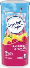 Crystal Light Raspberry Lemonade Drink Mix (16 Pitcher Packets, 4 Canisters)