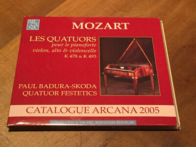 Mozart Piano Quartets QUATUOR FESTETICS BADURA-SKODA KERTESZ ARCANA CD MINT