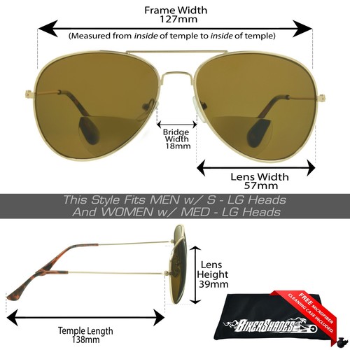 Gafas de sol aviador lector bifocal lectura hombres mujeres marrón humo metal tramposos - Imagen 22 de 32