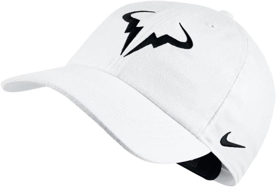 Nike ナダル　Nadal Cap 帽子 Nike Aerobill Rafa Nadal H86 Men's Tennis Hat - White/Black