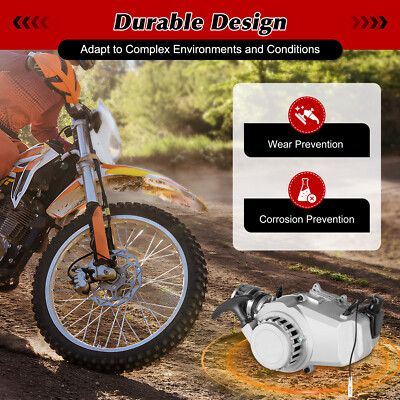 #ad Pro 49cc Bike Bicycle Motor 2 Stroke Petrol Gas DIY Motor Engine Kit ATV Scooter $83.10