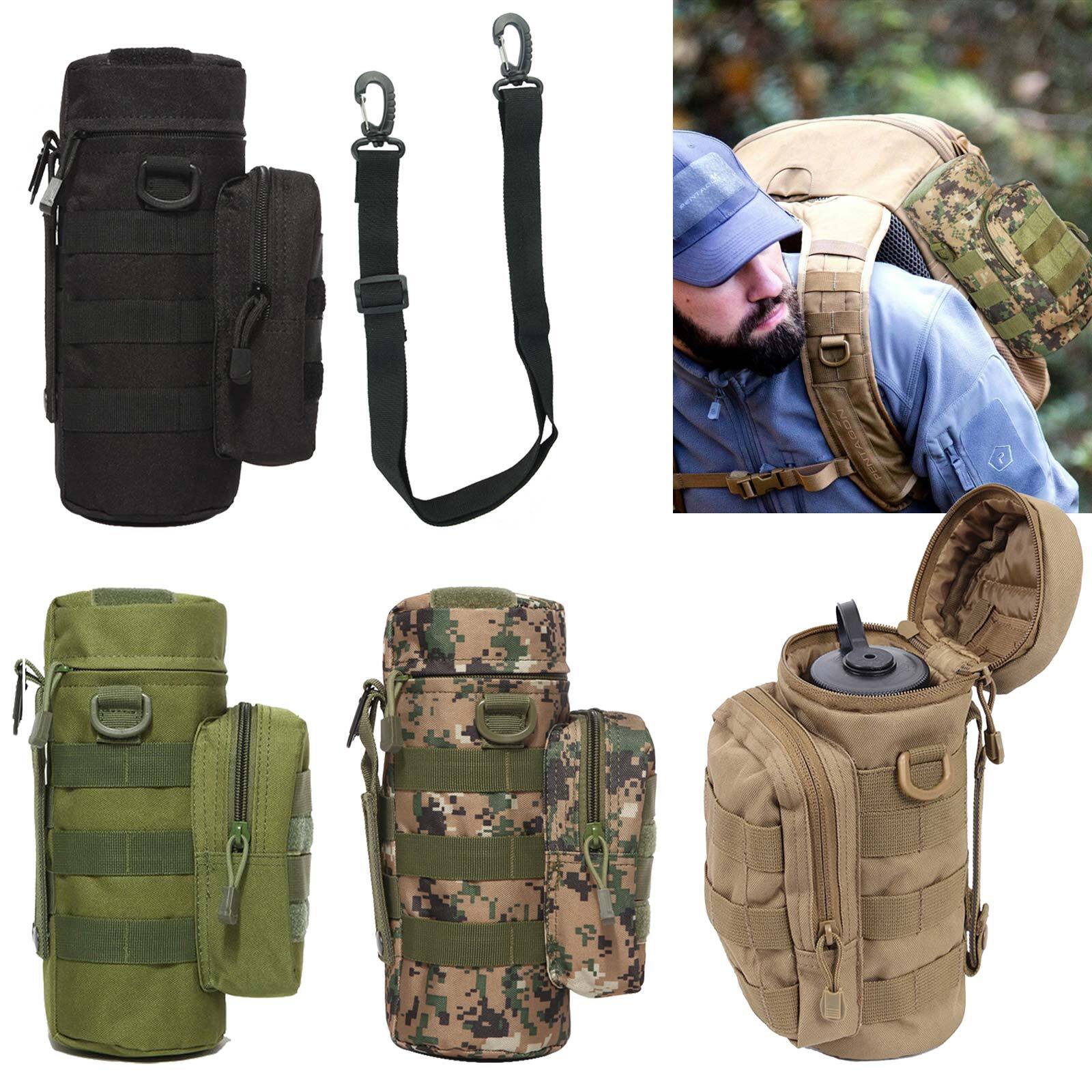 Kettle Bag Tactical Molle Water Bottle Carrier Holder Pouch Outdoor