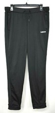 Adidas Youth Black Drawstring  Elastic Waist Running Athletic Sweatpant M 12-14