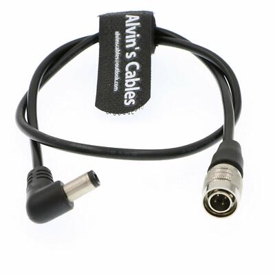 Power Cable for Sound Devices 633 644 Zoom Hirose 4 Pin Male to Right Angle DC 