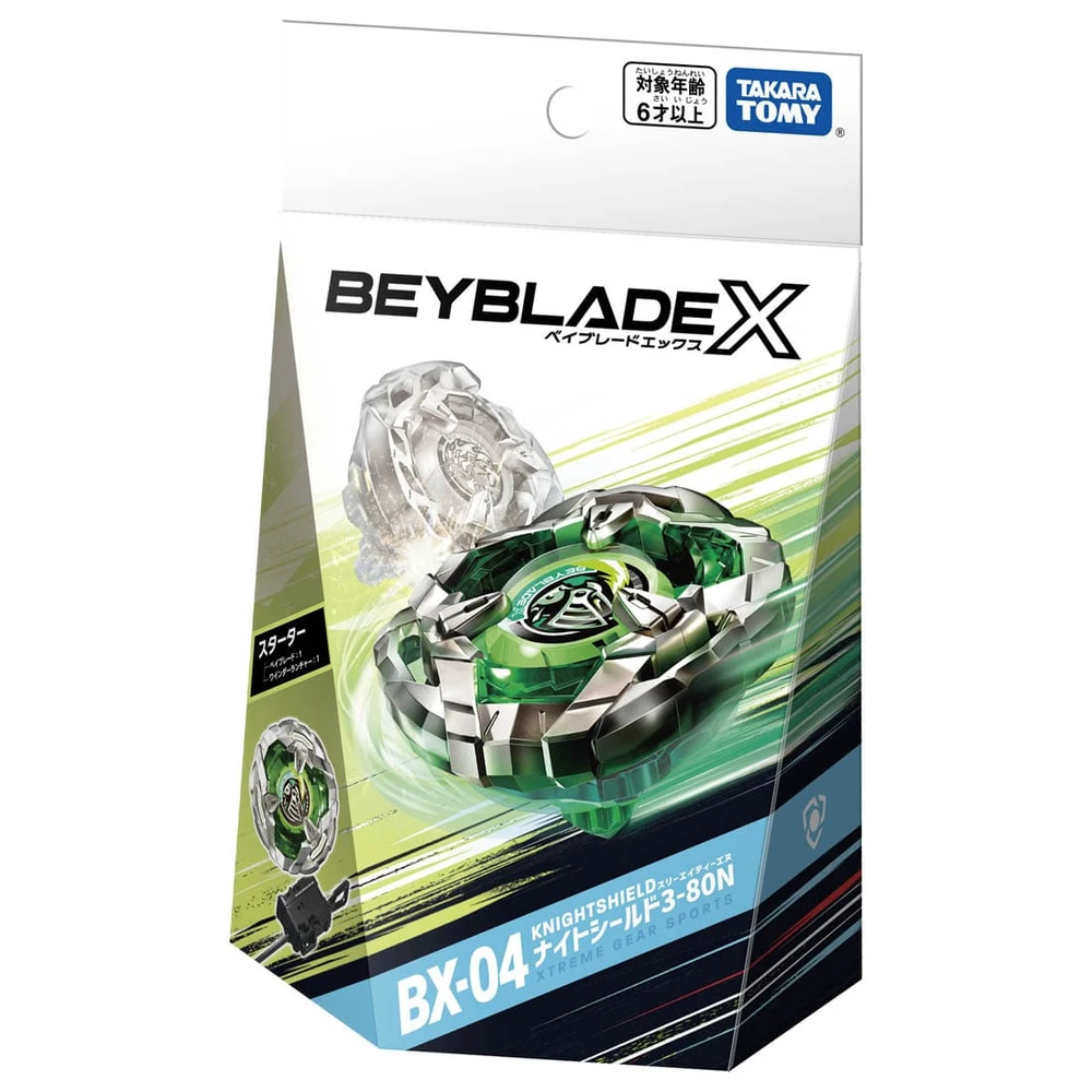 Takara Tomy Beyblade X Starter BX-04 Knight Shield 3-80N | eBay