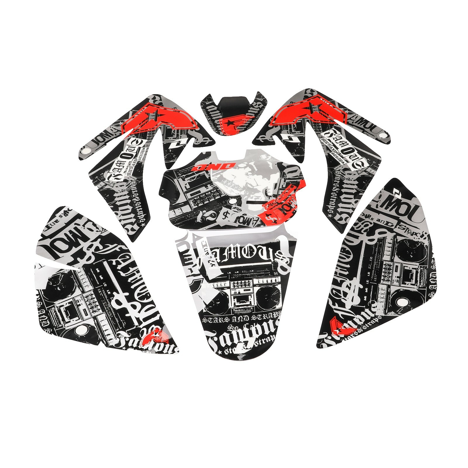 Pitbike Engine HONDA CRF50 PLASTICS KIT PIT BIKE 50/70/90/110/125 CC For THUMPSTAR ATOMIK DHZ E Pit Bike Parts - Foto 10