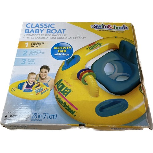 Aqua Leisure SwimSchool Classic Baby Boat Pool Float 618 Months kids