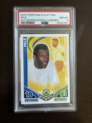 2010 Topps Match Attax Pele International Legend PSA 8 Pop 6 | eBay