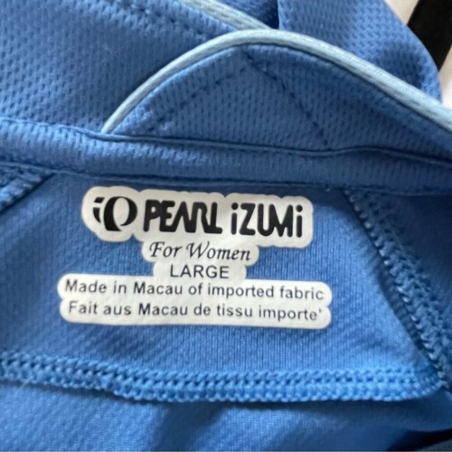Pearl Izumi Womens Short Sleeve 1/4 Zip Blue Cycling Jersey Back Pockets Sz L - Picture 3 of 7