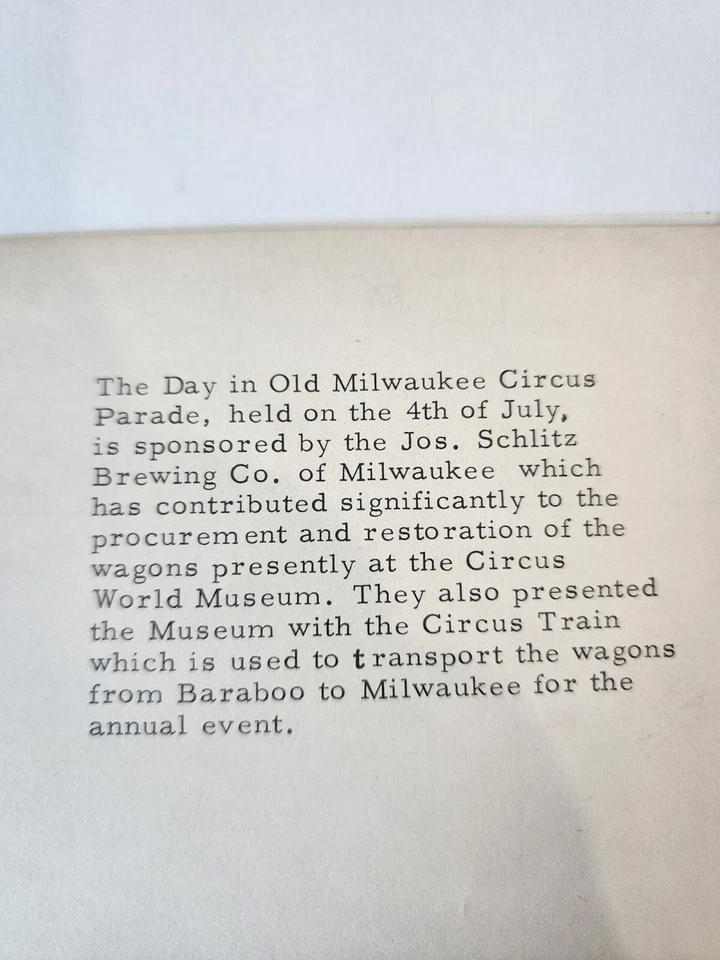 Calendario Circus Wagon 1966 Foto 4 de 4