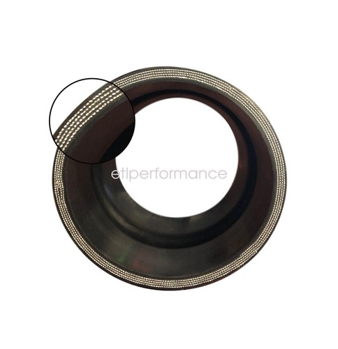 ID:4.0'' xL:3.0" Black Silicone Hump Hose Reducer Coupler intercooler turbo pipe - Picture 2 of 6