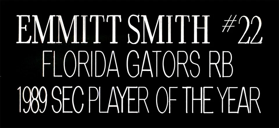 Emmitt Smith Autographed & Framed White Florida Jersey Auto Beckett COA - Image 4 of 4