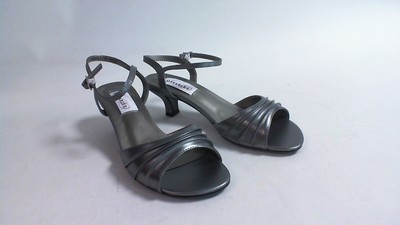 pewter high heels for wedding